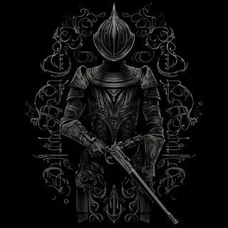 Glypharachne style, Midjourney V7: concept art character design of retropunk steam knight