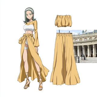 Cairn Inkadventure style, Midjourney V7: haute-couture fashion outfit