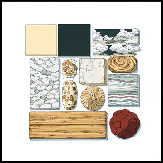 Cairn Inkadventure style, Midjourney V7: creative pattern composition