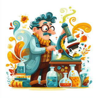 Mosaicwild style, Midjourney V7: editorial illustration for popular scientific magazine cover