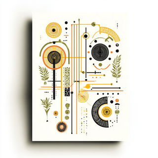 Cairnbeam Iconography style, Midjourney V7: abstract 3D render