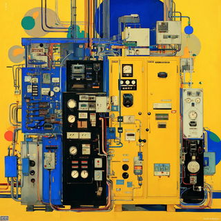 Chromastitchery style, Midjourney V7: technical infrastructure blueprint schematics