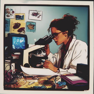 Candidark style, Midjourney V7: editorial illustration for popular scientific magazine cover