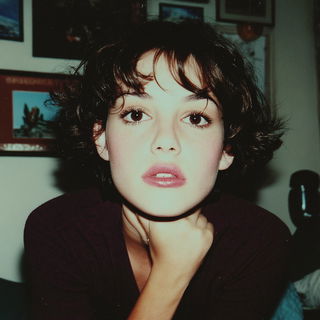 Candidark style, Midjourney V7: photographic portrait of female protagonist