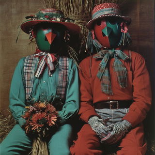 Cardiopulp style, Midjourney V7: traditional folk art