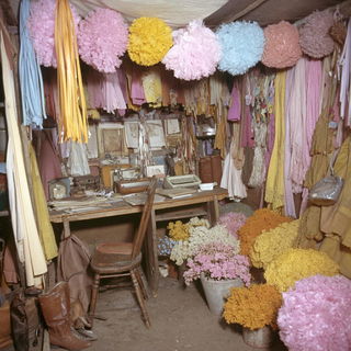 The Marigold Boulevard Studio style, Midjourney V7: traditional folk art