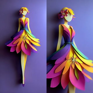 Moonwheel Pageantry style, Midjourney V7: haute-couture fashion outfit