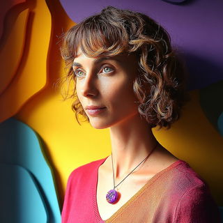 Moonwheel Pageantry style, Midjourney V7: photographic portrait of female protagonist
