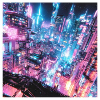 Chromasilk Riderwear style, Midjourney V7: megacity with futuristic bioarchitecture