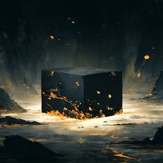 Charcoalumbra style, Midjourney V7: abstract 3D render