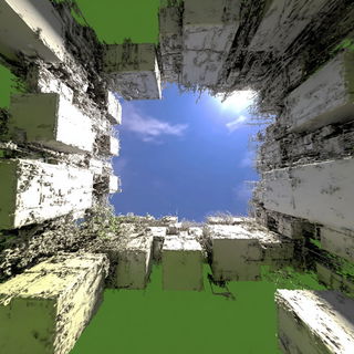 Sunspatter Realism style, Midjourney V7: abstract 3D render