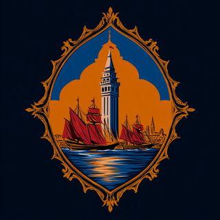 Orichalcum Stonepress style, Midjourney V7: bold minimalist logo design for Istanbul city municipal services