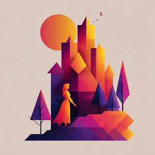 Canyoniconics style, Midjourney V7: retro fairy-tale illustration