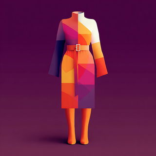 Canyoniconics style, Midjourney V7: haute-couture fashion outfit