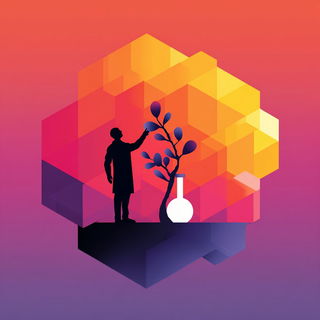 Canyoniconics style, Midjourney V7: editorial illustration for popular scientific magazine cover