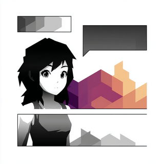 Canyoniconics style, Midjourney V7: black-and-white manga comic strip