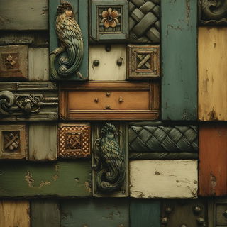 Frostgothic style, Midjourney V7: creative pattern composition