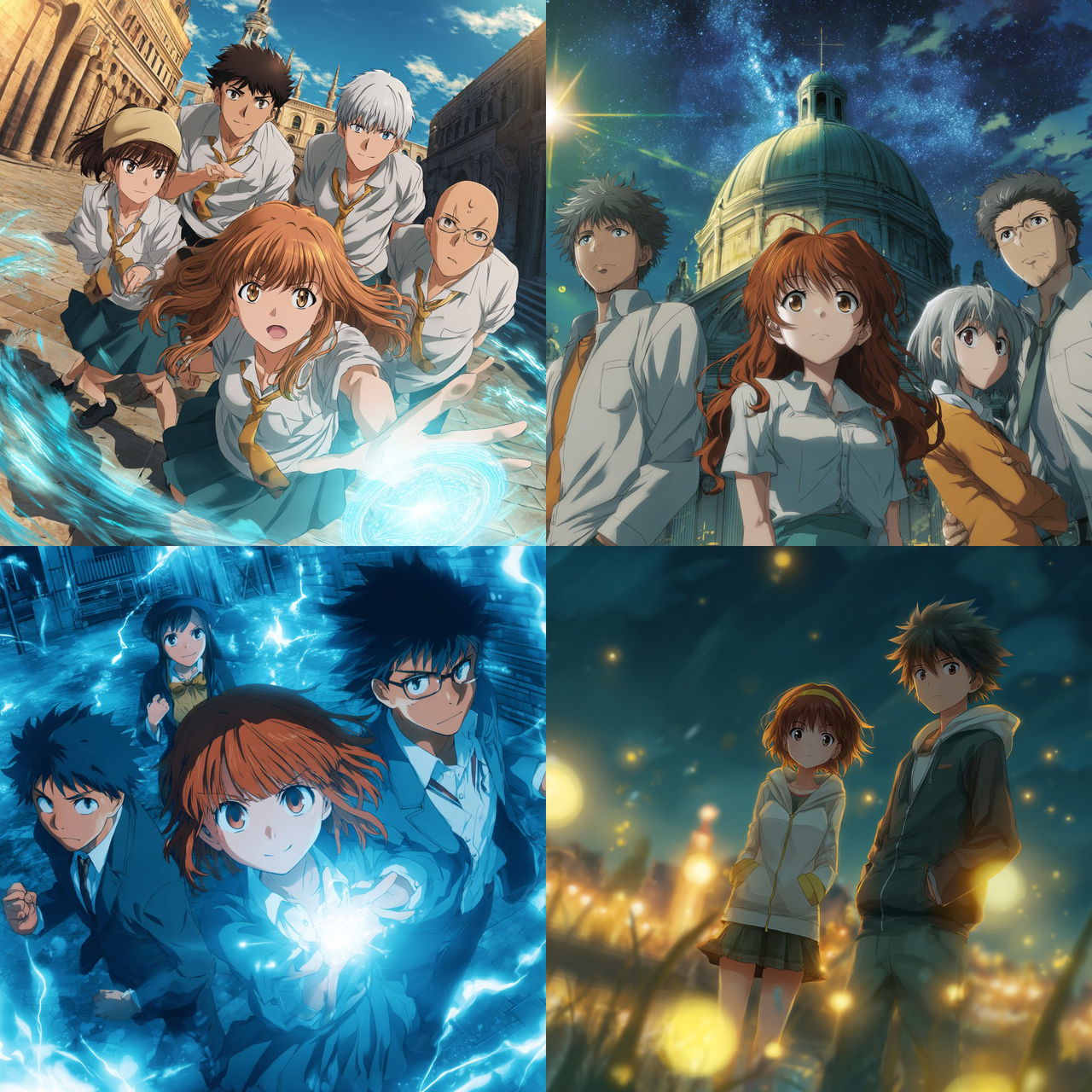 A Certain Magical Index style, Midjourney V7, render 1 of 4