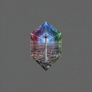 Nebulaflow style, Midjourney V7: bold minimalist logo design for Istanbul city municipal services