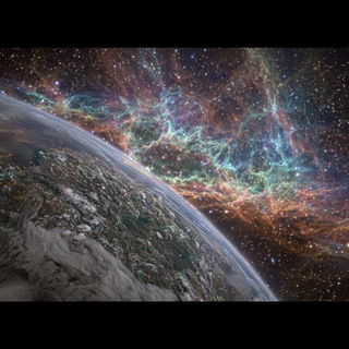 Nebulaflow style, Midjourney V7: cinematic shot from sci-fi movie