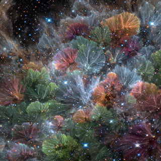 Nebulaflow style, Midjourney V7: creative pattern composition