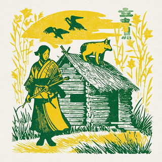 Ridgecut Chromolithics style, Midjourney V7: traditional folk art