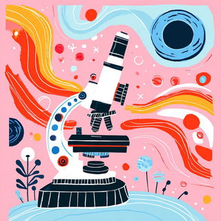 Jungle Glyph Pop style, Midjourney V7: editorial illustration for popular scientific magazine cover
