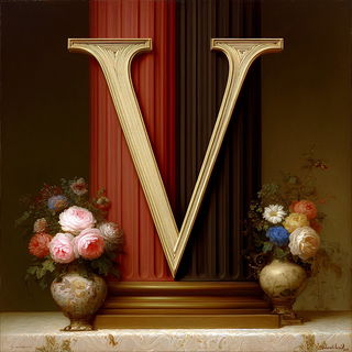 Medalgrain style, Midjourney V7: typographic composition with large letters