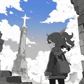 Cumulus Clock Theatre style, Midjourney V7: black-and-white manga comic strip