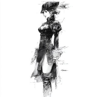 Champleve Wardenry style, Midjourney V7: haute-couture fashion outfit