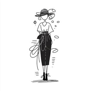 Vaporblack Wayfinding style, Midjourney V7: haute-couture fashion outfit