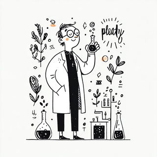 Vaporblack Wayfinding style, Midjourney V7: editorial illustration for popular scientific magazine cover
