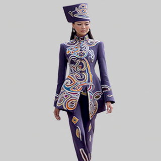 Spirewash style, Midjourney V7: haute-couture fashion outfit