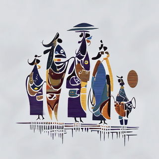 Spirewash style, Midjourney V7: traditional folk art