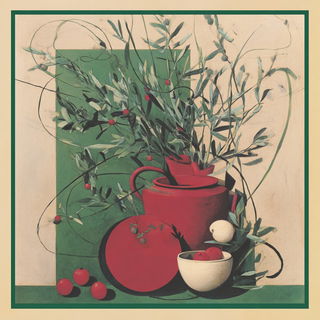 Botanical Satinwork style, Midjourney V7: creative pattern composition