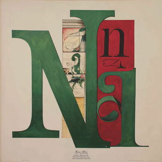 Botanical Satinwork style, Midjourney V7: typographic composition with large letters