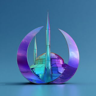 Chromagelics style, Midjourney V7: bold minimalist logo design for Istanbul city municipal services
