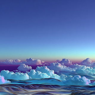 Chromagelics style, Midjourney V7: realistic landscape photograph of quiet dawn