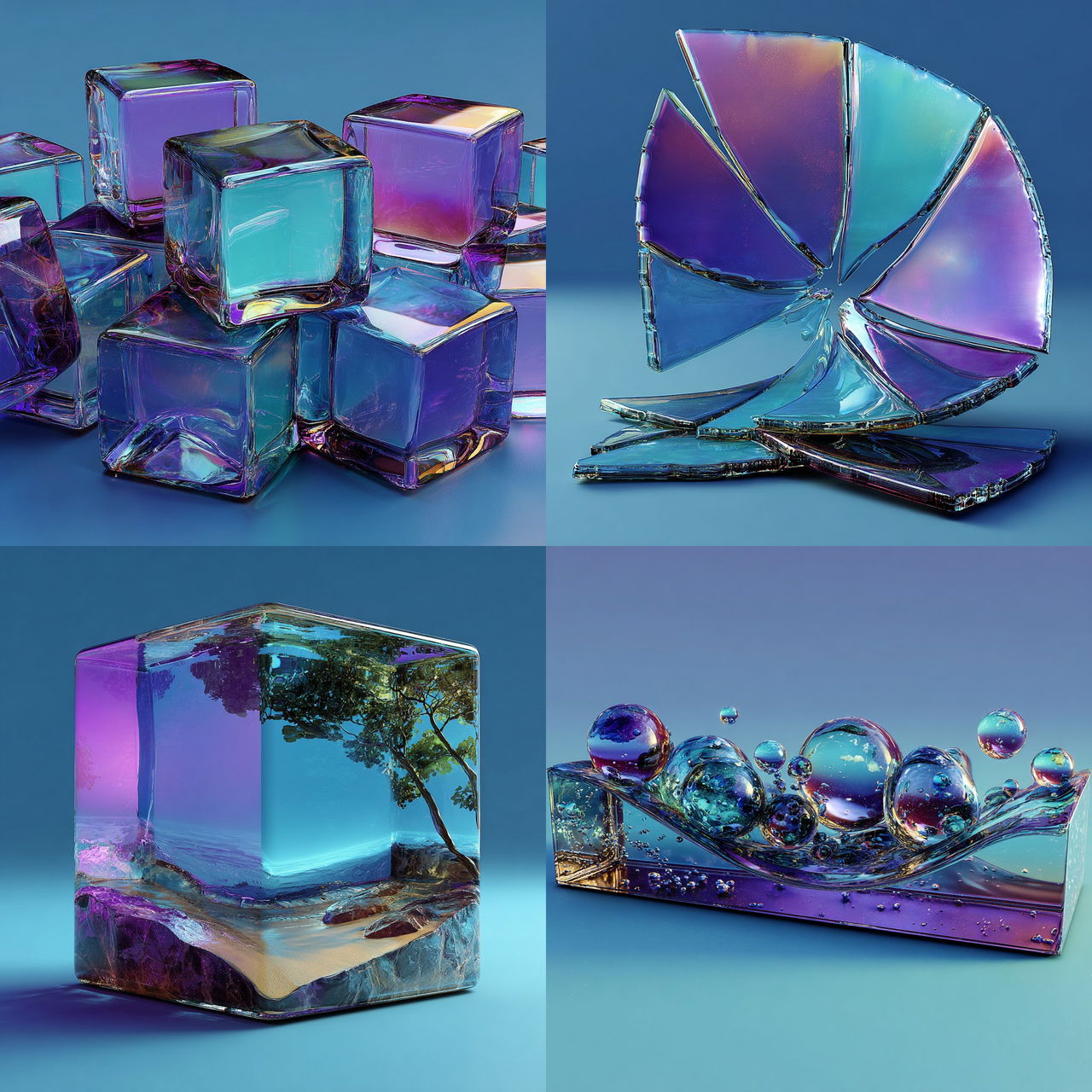 Chromagelics style, Midjourney V7, render 1 of 4