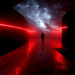 Burinolithics style, Midjourney V7: cinematic shot from sci-fi movie