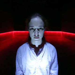 Burinolithics style, Midjourney V7: photographic portrait of female protagonist
