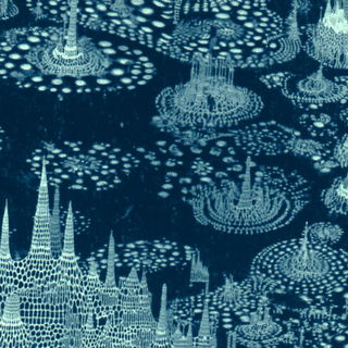 Indigo Folio style, Midjourney V7: megacity with futuristic bioarchitecture