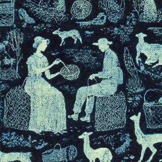 Indigo Folio style, Midjourney V7: traditional folk art