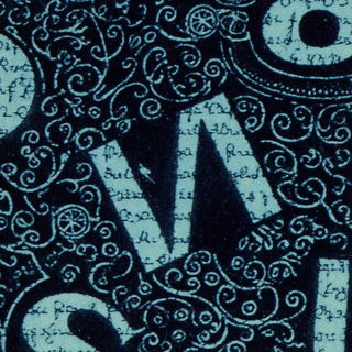 Indigo Folio style, Midjourney V7: typographic composition with large letters