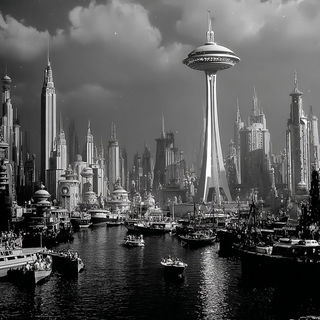 Cinemorpholith style, Midjourney V7: megacity with futuristic bioarchitecture