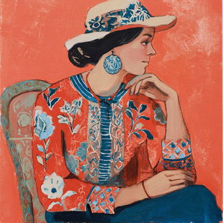 Papermosaic style, Midjourney V7: haute-couture fashion outfit