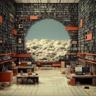 Sepia Machine Vastness style, Midjourney V7: Midlibrary