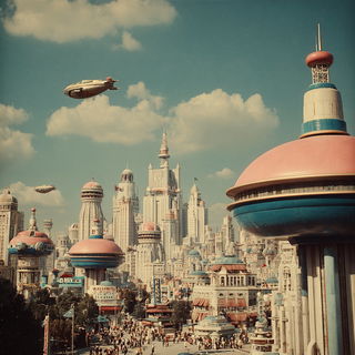 Tidelot Parafair style, Midjourney V7: megacity with futuristic bioarchitecture