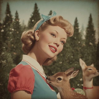 Tidelot Parafair style, Midjourney V7: retro fairy-tale illustration
