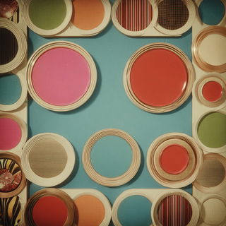 Tidelot Parafair style, Midjourney V7: creative pattern composition